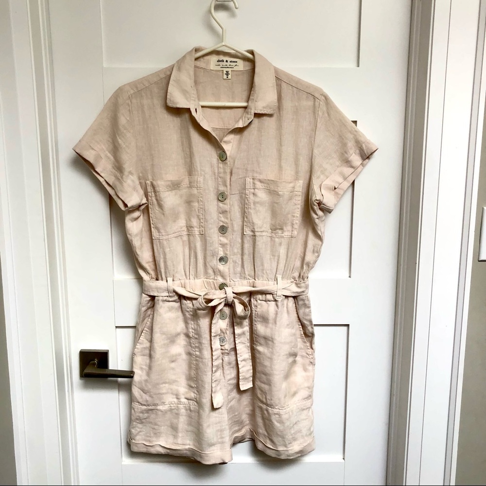 💠 Cloth & Stone Safari Romper, Size M